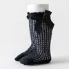 11 Colores para Elegir, Recomendados para Primavera y Verano, Calcetines de Malla para Bebé con Lazo Grande, Calcetines Hasta la Rodilla Estilo Lolita de Princesa de Media Pantorrilla