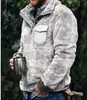 2023 Nueva Estación Independiente Transfronteriza Europea y Americana Otoño/Invierno Sudadera Casual de Franela con Felpa y Bolsillo con Botones