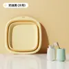 Lavabo plegable para dormitorio y uso doméstico, lavabo para estudiantes, cuenca de plástico portátil para viajes, disponible en varios tamaños, lavabo retráctil