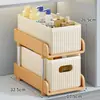 Estante de almacenamiento bajo el lavabo para baño, inodoro, lavabo, estante extraíble, caja de almacenamiento en capas interna para gabinete de cocina