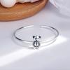 Pulsera linda de oso temperamento coreano dulce estudiante plateada oso animal fresco pequeño suministro de comercio electrónico