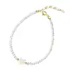Pulsera de gato de concha de cristal blanco diseño de nicho femenino pulsera de amigas pulsera de belleza dulce de fritilaria