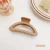 Color Café con Leche Estilo Ins Pinza de Tiburón Grande Accesorios de Cabello de Gama Alta para Mujeres Pasador Mate Pasador Lindo Venta al por Mayor