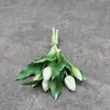 Mini cola macia 5 botões de tulipa PU modelo de casa decoração de quarto fotografia fábrica flor de simulação sensação hidratante