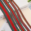 Cinta Navideña de Rayas Rojas y Verdes, Cinta para Envolver Flores, Rayas de Color Sólido Decoración Festiva DIY Cinta para Regalo de Moda