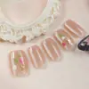 30 Piezas de Arte para Uñas Portátil Cielo Estrellado Rosa Ojo de Gato Deslumbrante Transfronterizo, Colección de Uñas Postizas Removibles