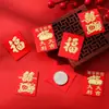Agita el sonido del mismo mini sobre rojo de monedas palabra de la suerte boda prensa personalizado mini creativo exquisito cobre pequeño sobre rojo