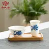 Xícara de Aroma em Argila Roxa, Conjunto de Xícaras de Aroma em Porcelana Branca Jade, Xícara Individual, Conjunto de Chá Kung Fu, Acessórios para Cerimônia do Chá, Xícara de Chá, Xícara de Degustação