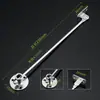 Suporte de Haste de Puxar Dobrável de Duas Dobras em Aço Inoxidável para Porta de Armário de Mesa de Cabeceira, Suporte de Haste Flip para Cima e para Baixo, Haste de Puxar para Móveis, Haste de Suporte Móvel