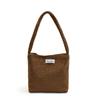 Bolso de hombro de lana sencillo y moderno para mujer, primavera 2025, nuevo bolso de mano de moda, bolso de mano bajo el brazo.