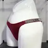 Ropa interior sexy nueva para mujer Lolita, de cintura baja, color liso, con pedrería, tanga, calzones de alta gama, venta al por mayor de fábrica