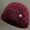 Nuevos Sombreros de Invierno para Mujeres de Mediana Edad y Mayores, Sombrero de Lana Cálido con Felpa para Abuela Señora Mayor, Sombrero de Punto Anti-Frío para Mamá