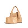 Bolsa Tote de Grande Capacidade para Comércio Exterior 2025 Nova Cesta de Vegetais Tecida à Mão Bolsa Feminina Carregada à Mão Casual Versátil Bolsa de Axila