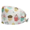 Gorra de Trabajo Transpirable de Algodón Puro, Gorro Médico tipo Cúpula, Gorro Quirúrgico, Gorra sin Visera, Turbante