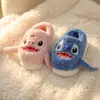 Pantuflas de Algodón para Mujer con Cubierta para el Talón, Nuevo Modelo 2026, Calzado de Algodón Cálido con Forro de Felpa para el Hogar en Interiores, Padre-Hijo, Niños para el Invierno