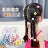 Conjunto de Scrunchies de Flor de Verão Frescos e Translúcidos para Crianças, Conjunto de Scrunchies de Estrela de Cinco Pontas e Coração de Gelo Transparente, Pacote com Dez Scrunchies