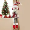 Clipes de Cortina de Natal Transfronteiriços, Decorações para Festas, Presentes, Figuras do Papai Noel e Boneco de Neve, Enfeites de Pendurar, Decoração de Casa