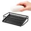 Plato de jabón con drenaje inclinado para encimera de baño, caja de drenaje de jabón, estilo nuevo, para fregadero, almacenamiento de jabón de lavandería