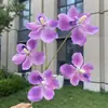 5 tallos, 14 colores, nuevas orquídeas Phalaenopsis, flores artificiales, decoración de bodas y hogar, al por mayor
