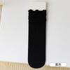 Calcetines de Encaje a Media Pantorrilla para Mujer, Calcetines Finos de Hielo de Verano, Calcetines Largos con Volantes Ins de Moda, Calcetines Holgados Blancos de Verano