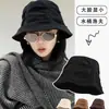 Nuevo Sombrero de Cubo Plegado Estilo Coreano para Mujer Sombrero de Cuenca Retro con Caída Cubre Rostro Hace que la Cara Parezca Más Pequeña Versátil Sombrero de Pescador Casual