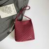Bolso de Cuadros Transfronterizo 2025 Nuevo Retro Alta Calidad Hombro Único Viaje Diario Gran Capacidad Portátil Bolso Cubo Bolso para Mujer