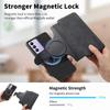 Para VIVO V40 SE Capa de Superfície Magnética Flip Case 2 em 1 S18E Capa de Couro Magnética Forte X90 Porta-Cartões