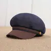 Boina retro estilo coreano nueva para mujer, versión de primavera y otoño, hace que la cara se vea más pequeña, sombrero octagonal versátil para tallas de cabeza grandes, estilo artístico boina de repartidor pintor