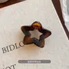 Pinza para el Cabello Pequeña de Estrella Hueca de Cinco Puntas para Mujer, Pasador para Cola de Caballo Alta, Pinza de Tiburón para la Parte Posterior de la Cabeza, Mini Pinza de Media Presión