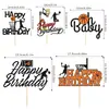 Adorno para Pastel de Baloncesto Estilo Deportivo Yuehao Papel Brillante Insertar Decoración para Fiesta de Cumpleaños de Niños Suministros Tarjeta Insertable para Hornear