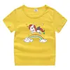 2023 Novas roupas infantis Camiseta de manga curta de verão para crianças Meninos e meninas Camisa de base de algodão Camiseta de meia manga para bebê Top infantil