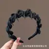 Faixa de Cabelo Ondulada de Luxo Leve de Alta Qualidade para Mulheres, Novo Modelo 2025, Especial para Lavar o Rosto, Faixa de Cabelo com Coroa Alta e Dentes, Presilha Antiderrapante