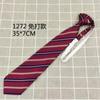 JK japonés básico cianótico rojo a rayas corbata de mano sin nudo corbata de lazo puntiaguda cuello flor a juego decoración de camisa Fotografía