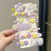 Pinza para el Cabello de Peluche Color Café para Niñas, Accesorios para Flecos Rebeldes en la Parte Delantera, No Daña el Cabello, Pinzas Pequeñas para Bebé