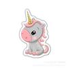 Parche de Pasador para el Cabello de Niña Animal Unicornio Fondo Blanco Acrílico Resina Plana Accesorios de Joyería DIY 1Yc35557