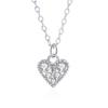 Collar de Diamantes en Forma de Corazón de Plata Esterlina S925 Nicho de Estilo Japonés y Coreano para Mujer, Versátil, de Alta Gama, Regalo de San Valentín, Cadena para Clavícula de Mujer