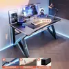 Mesa de computador, mesa de trabalho, conjunto de mesa e cadeira para jogos em casa, mesa simples para quarto, estação de trabalho, mesa de estudo, mesa de escritório para apartamentos de aluguel