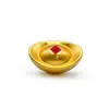 Lingote de Oro de Año Nuevo Pastel de Dulces Galleta Caja de Hierro Empaque de Regalo Acompañante Caja de Hojalata Caja de Hojalata con Forma
