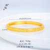 Pulsera de alambre de oro arenado con hebilla de broca, mismo estilo que la tienda de oro Puzuo, moda para mujer, temperamento de lujo ligero, joyería versátil para novia