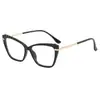 Gafas retro de mariposa con triángulo invertido y espejo plano anti luz azul europeas y americanas, marco de moda callejera popular transfronterizo