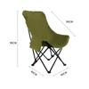 Silla Lunar de Tres Velocidades Ajustables con Respaldo Alto, Silla Plegable Estilo Camping al Aire Libre para Dibujar, Siesta, Taburete Reclinable y para Sentarse