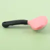 Peine de Aguja para Mascotas Color Caramelo Mango de Goma Peine para Mascotas Belleza Alisado Masaje Peine para Mascotas Perro Acero Inoxidable Aguja Peine Apertura de Nudos