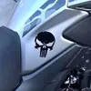 Caveira Justiceiro Marvel Adesivo Gravado Vazado Laser Refletivo Adesivo de Carro PVC Adesivo para Capacete de Moto