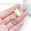 Mistura de 20 Estilos de Pingentes de Desenho Animado com Gotejamento de Óleo para Carnaval Mexicano Pimenta Maluca Acessórios para Joias de Pulseira Chaveiro DIY