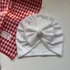 Gorro Fetal Infantil Transfronterizo para Bebé Recién Nacido de Color Sólido, Gorro Indio para Bebé, Fontanela, Lazo Moderno, Lindo Gorro de Punto