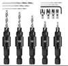 Extractor de Espigas de Acero al Carbono, Broca para Espigas, Tipo Garra Cilíndrica, Espiga Redonda de Madera, Juego de 8 Piezas, Extractor, Punzón, Herramienta para Carpintería