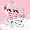 Suporte para Quebra-Cabeça Acrílico Personalizado Ornamento Personalizado para o Dia das Mães Decoração de Mesa para Escritório em Casa