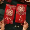 2025 Nuevo Modelo Boda Doble Felicidad Carácter Compromiso Regalo de Agradecimiento Boda Bolso de Boda Espeso de Terciopelo con Borla de Alta Gama