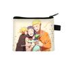 Bolsa de Naruto para niños de poliéster grande monedero de dibujos animados tarjetero estampado impermeable bolsa de almacenamiento colaboración anime
