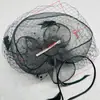 Faixa de Cabeça com Penas Amazon Headwear Acessórios de Noiva Europeus e Americanos Baile de Formatura Headwear de Renda Retrô Véu Cartola Acessórios de Cabelo